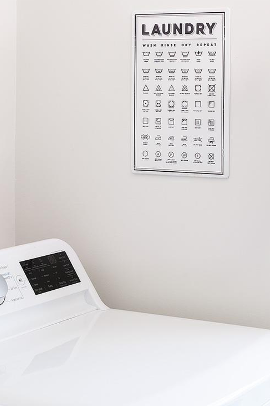 Laundry Symbols Wall Sign – Butter Studio