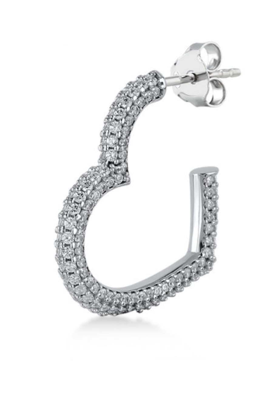 Crystal "Heart" Hoop