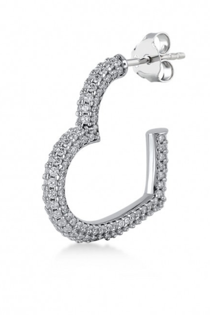 Crystal "Heart" Hoop