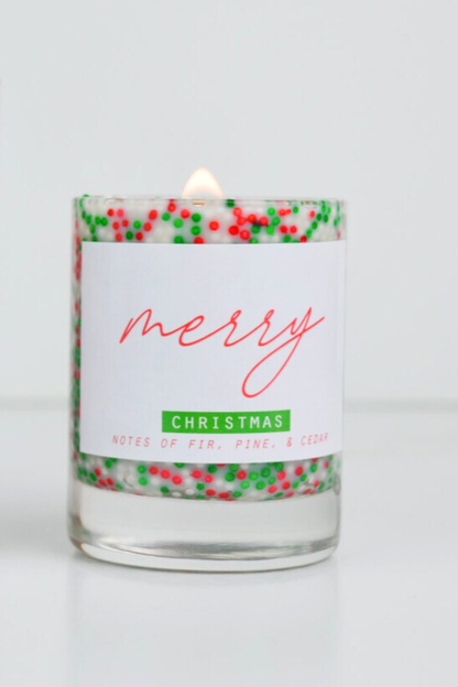 Merry candle in a Sprinkled Jar!-COMING SOON