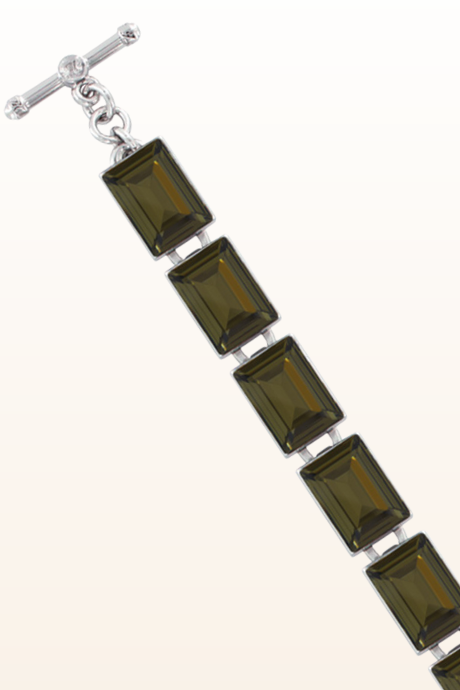 Erin Rectangular Crystal Bracelet