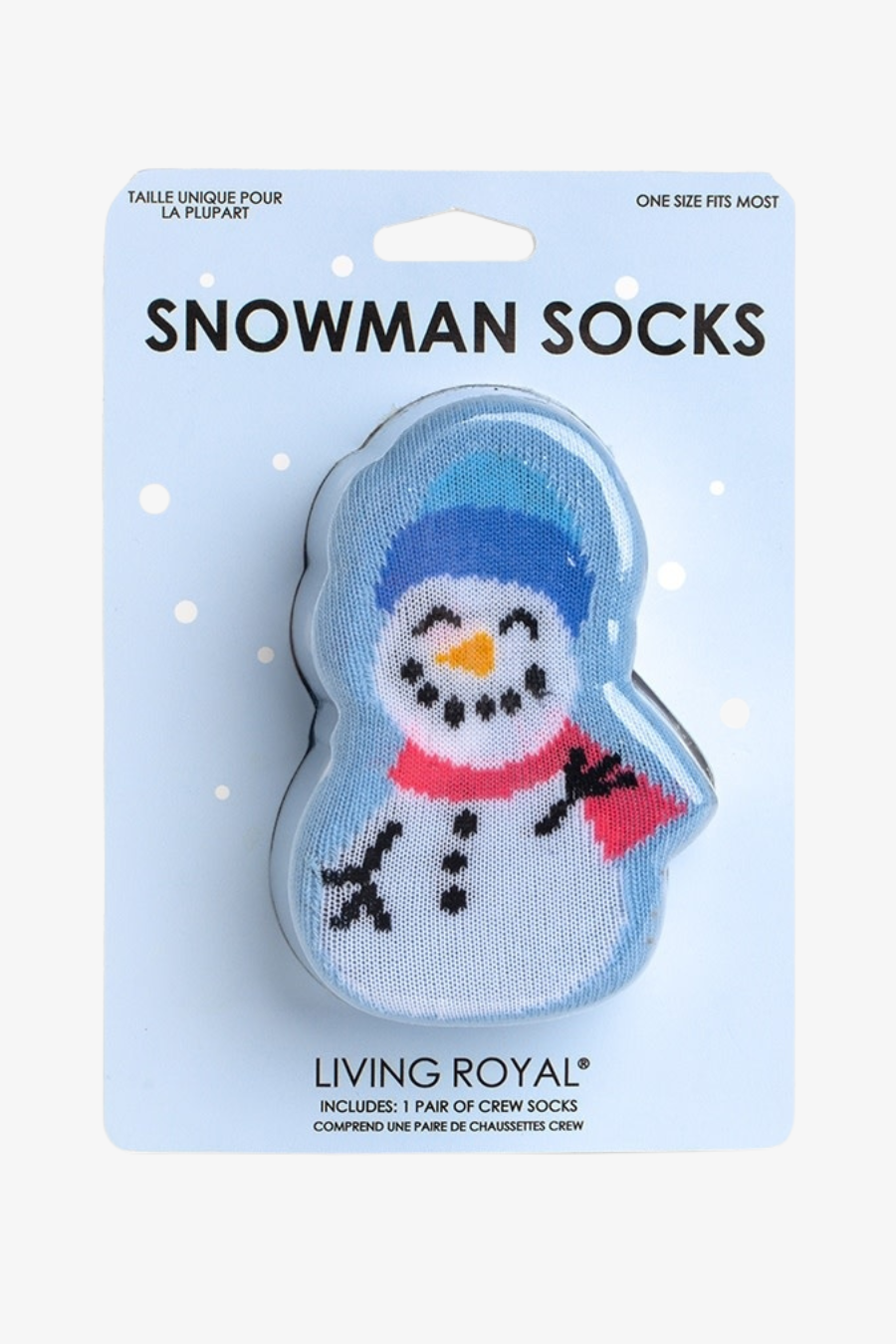 Unisex Snowman Sock-3D Packaging