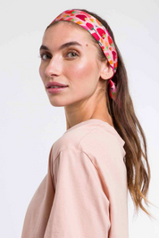 Strawberry Skinny Silk Scarf/Headband