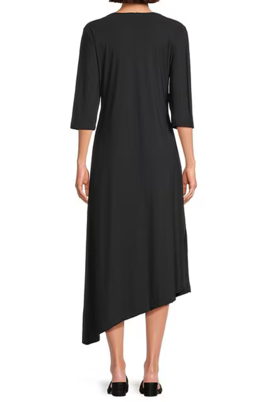 Sydney Dress in Black Microfibre