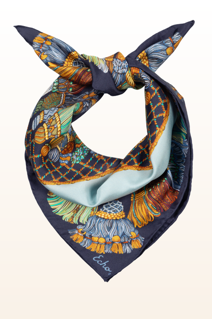 Silk Tassel Banadana Navy-COMIING SOON