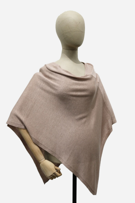 Triangle Ribbed Poncho