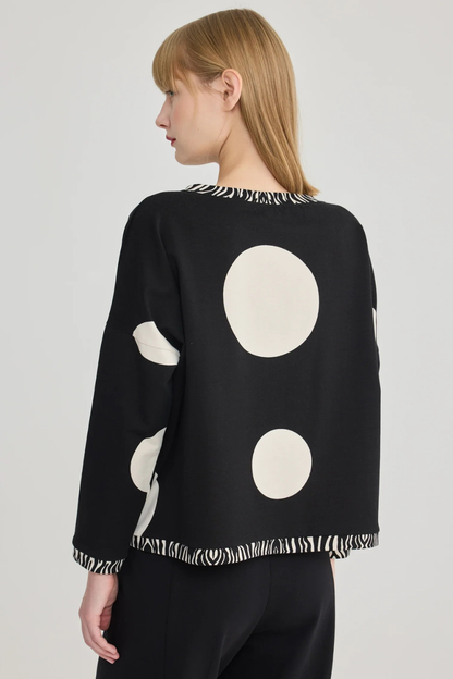 Cotton Knit Dot Top