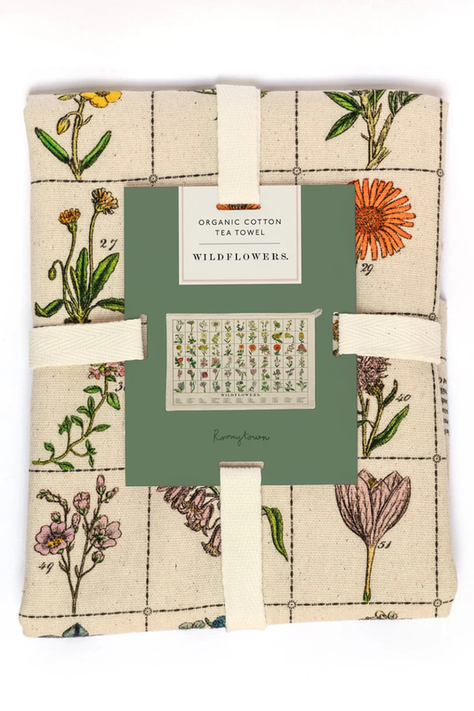 Wildflowers Organic Cotton Tea Towel-COMING SOON