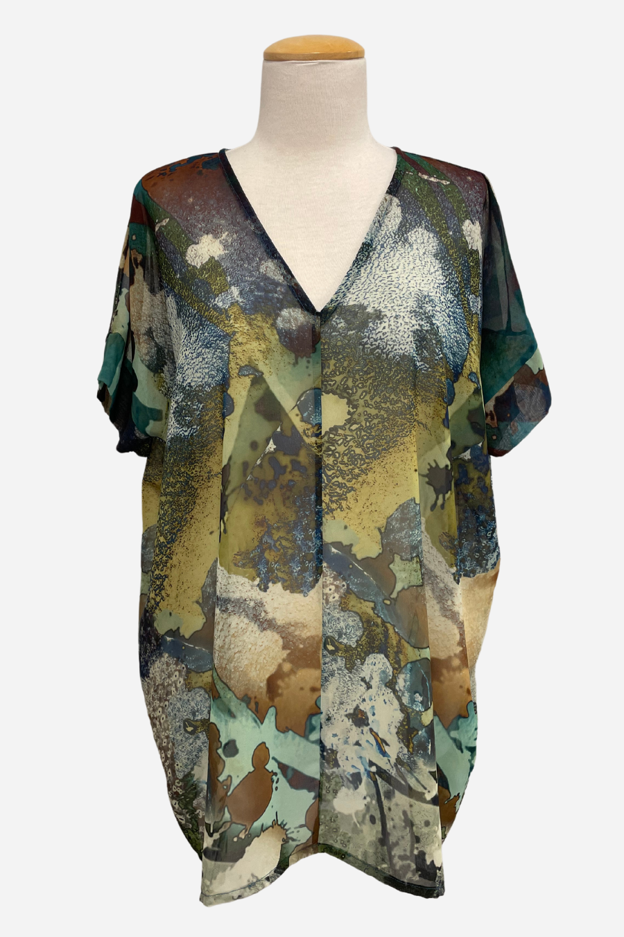 Paola Tunic in Canale Print