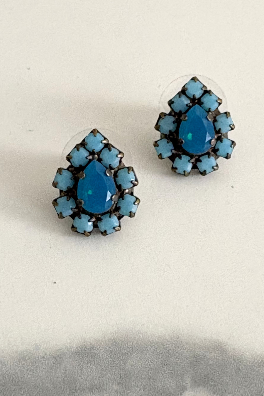 Crystal Teardrop Stud Earring