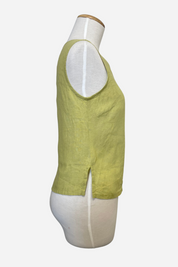 V-Neck Tank in Cetona Cross-Dye Linen