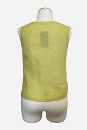 V-Neck Tank in Cetona Cross-Dye Linen