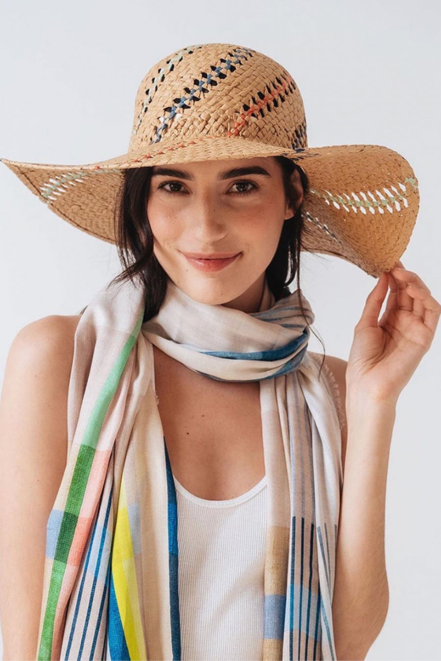 Multi Striped Sun Hat