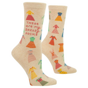 Ladies Blue Q Crew Socks