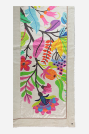 Wild Flower Patchwork Cotton Silk Wrap