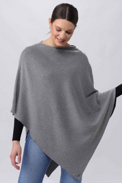 Jersey Knit Cotton Blend Poncho