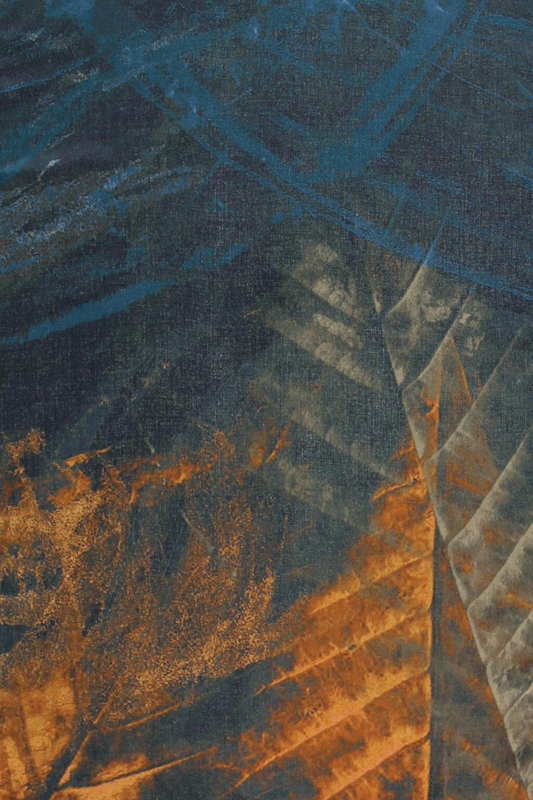Sustainability Edition Leaf Imprint Scarf