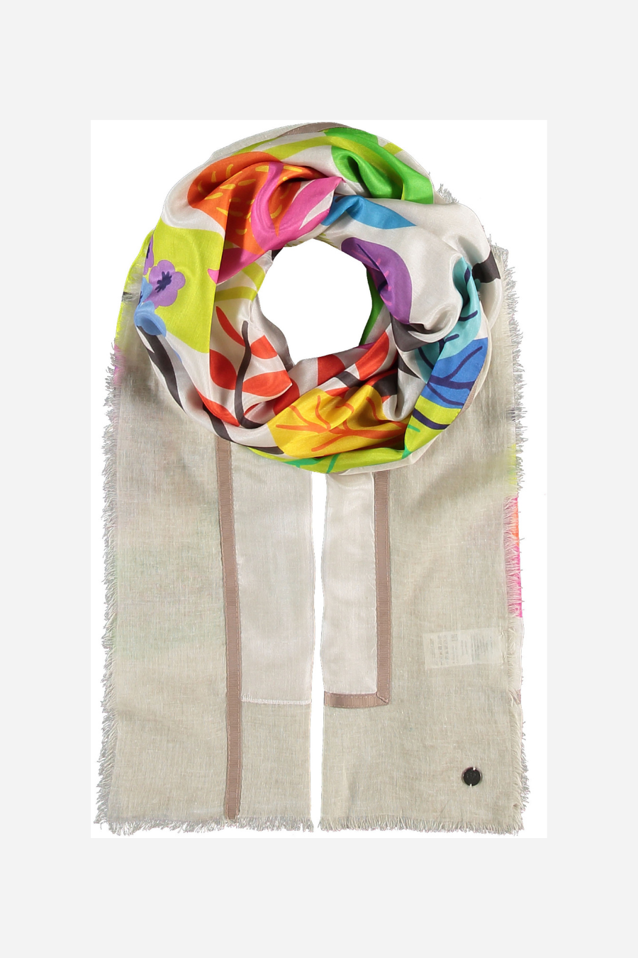 Wild Flower Patchwork Cotton Silk Wrap
