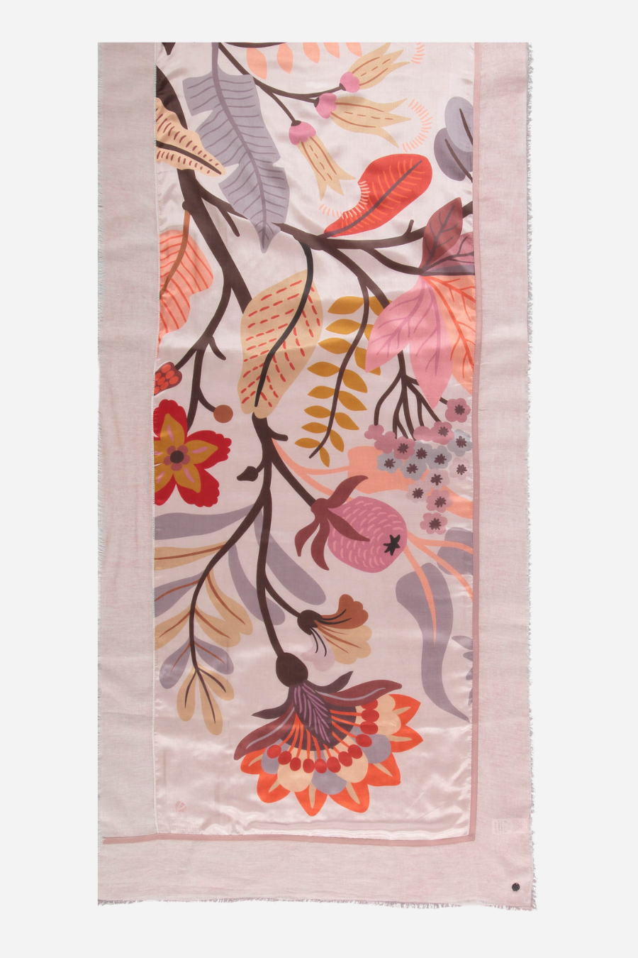 Wild Flower Patchwork Cotton Silk Wrap