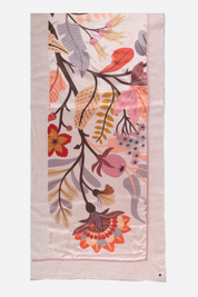 Wild Flower Patchwork Cotton Silk Wrap