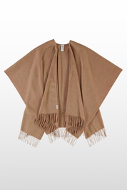 Solid Wool Ruana