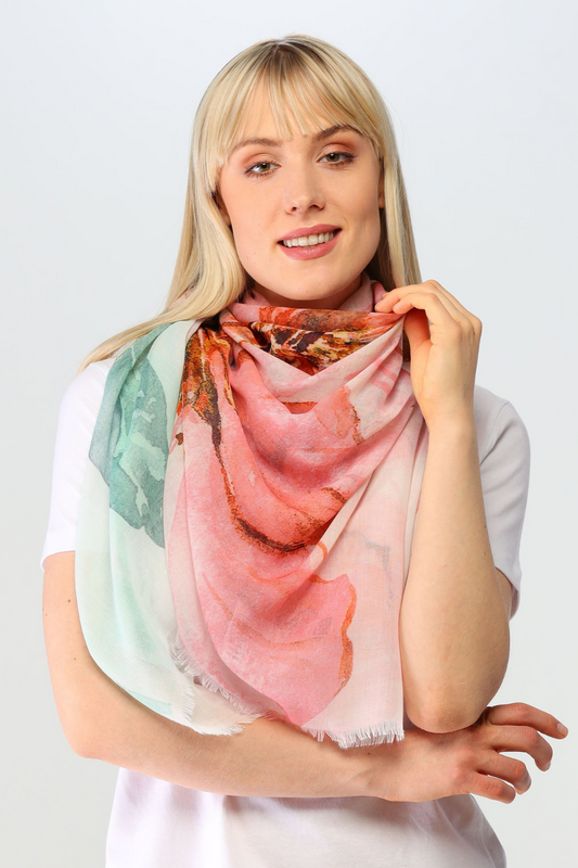 Peonies Reclaimed Polyester Square