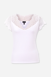 Lace Sleeve Tee