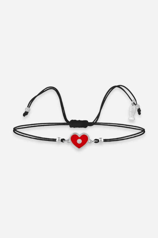 Drawstring Heart Bracelet