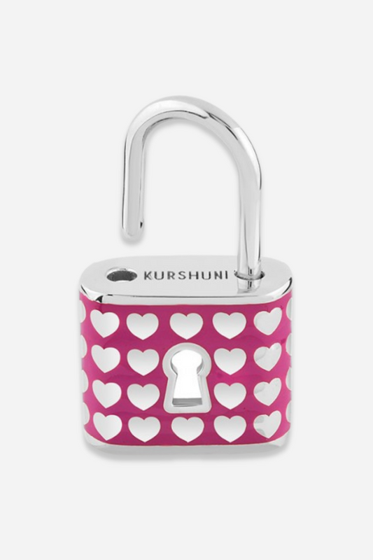 Heart Padlock Charm