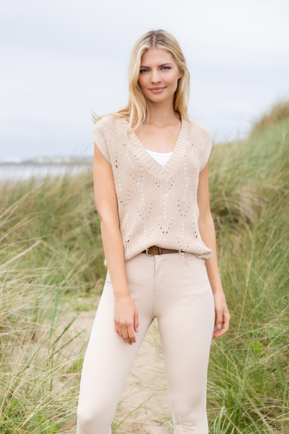 Knit V-neck Sweater Vest