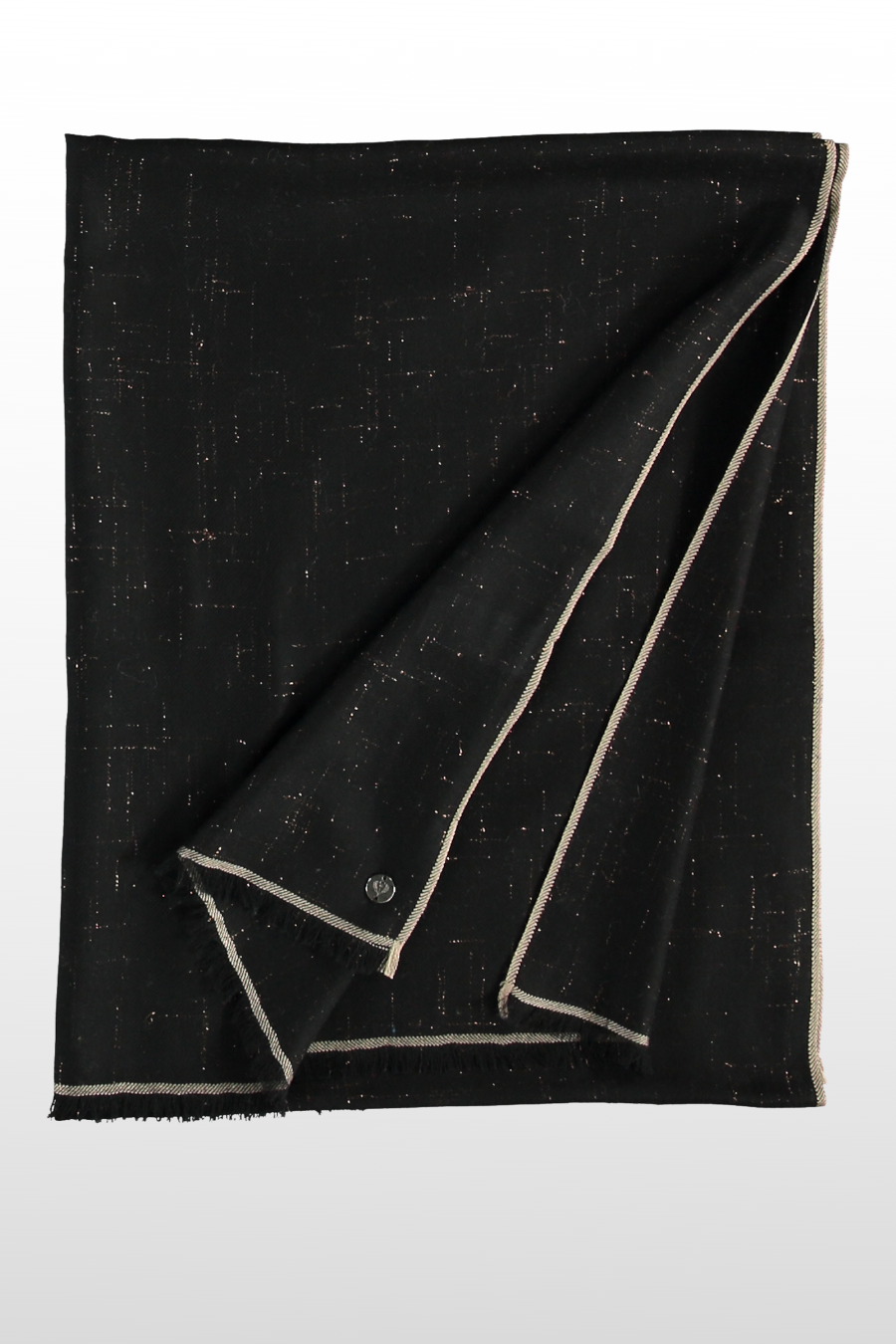 Flecked Metallic Evening Scarf