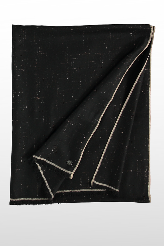 Flecked Metallic Evening Scarf