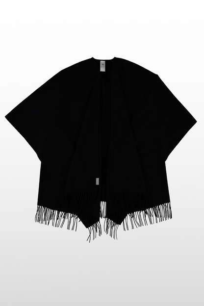 Solid Wool Ruana