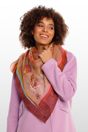 Tea Time Lightweight Wool Scarf