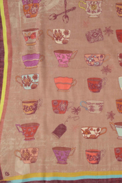Tea Time Lightweight Wool Scarf