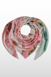 Peonies Reclaimed Polyester Square