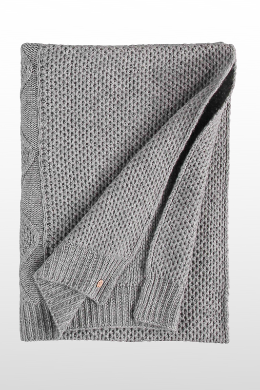 Cable Knit Cashmere Scarf