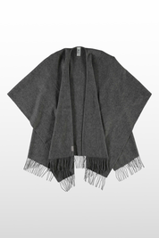 Solid Wool Ruana