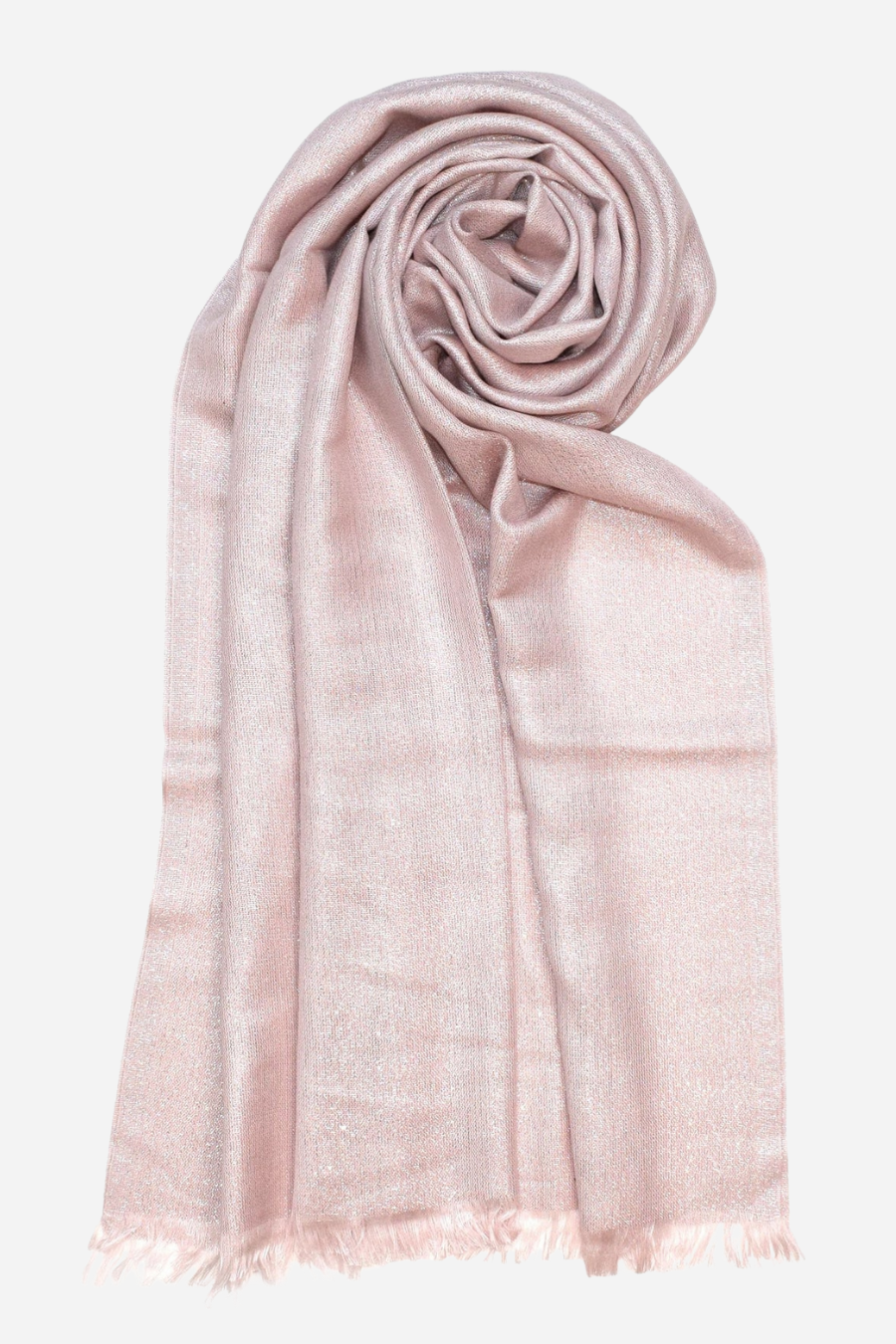 Essential Solid Metallic Shimmer Wrap Scarf