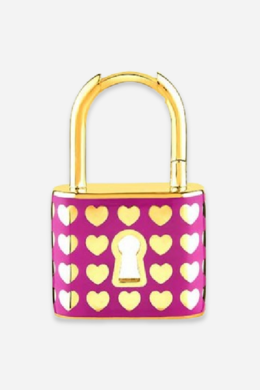 Heart Padlock Earring (Sold Individually)
