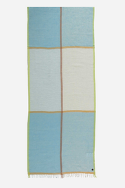 Bright Blocks Linen Cotton Blend Scarf