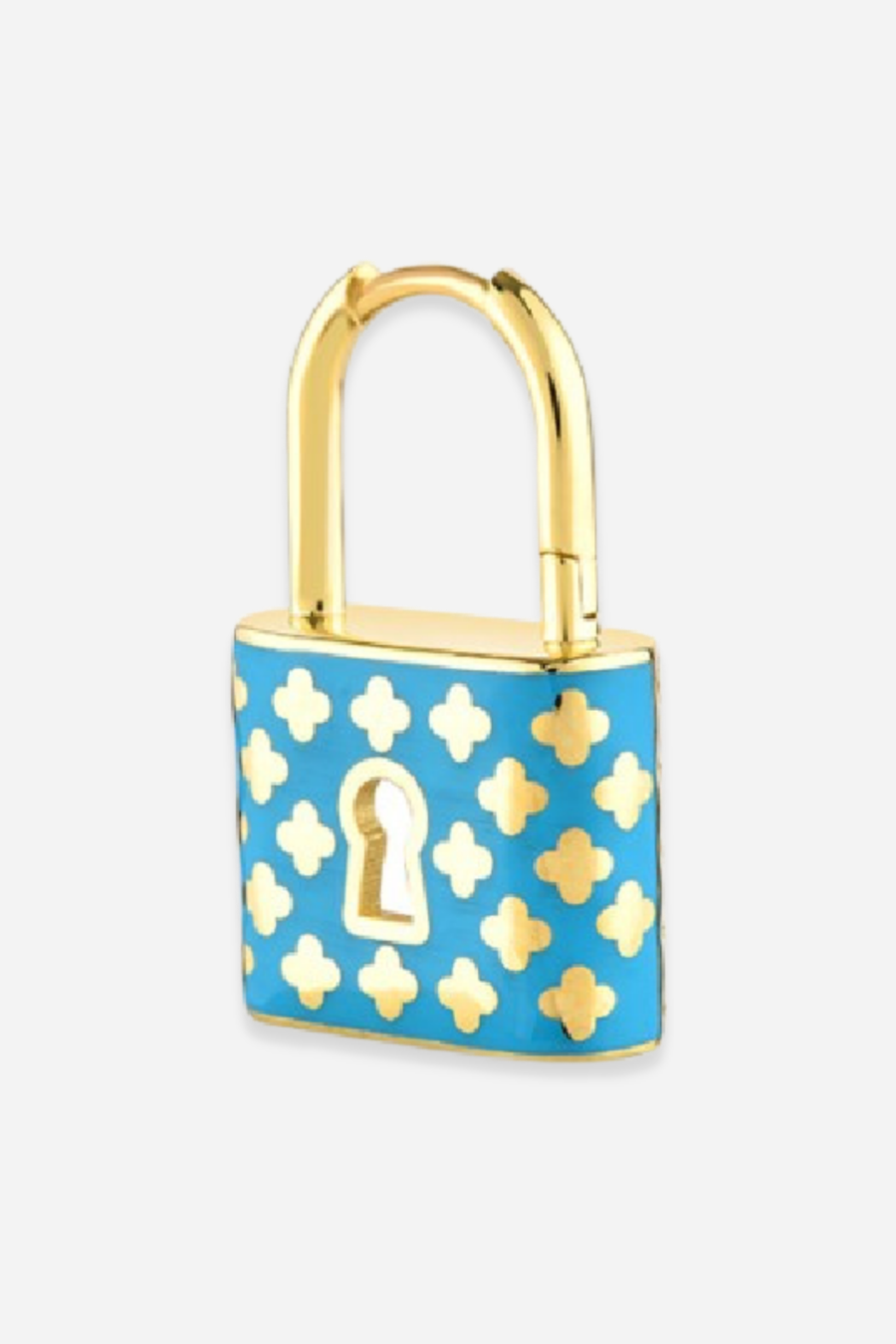 Clover Padlock Earring (Sold Individually)