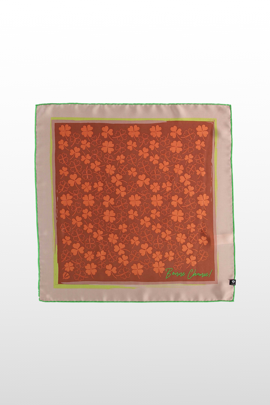 Bonne Chance Silk Square Neckie in Gift Box