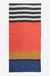 Beach Stripes Polyester Print Wrap