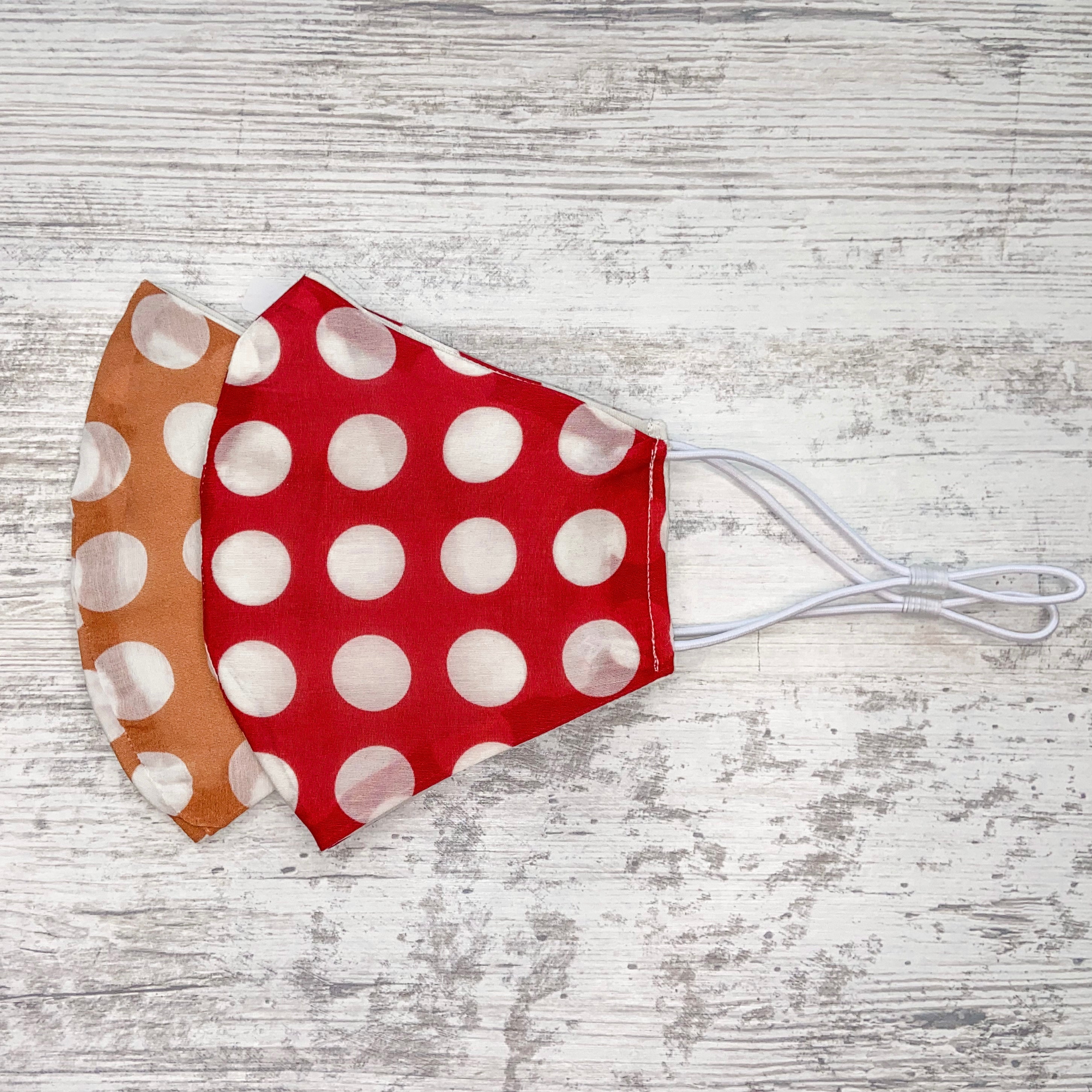 Polka Dot Silk Mask