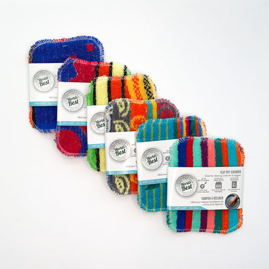 Patterned Flat Pot Scrubber