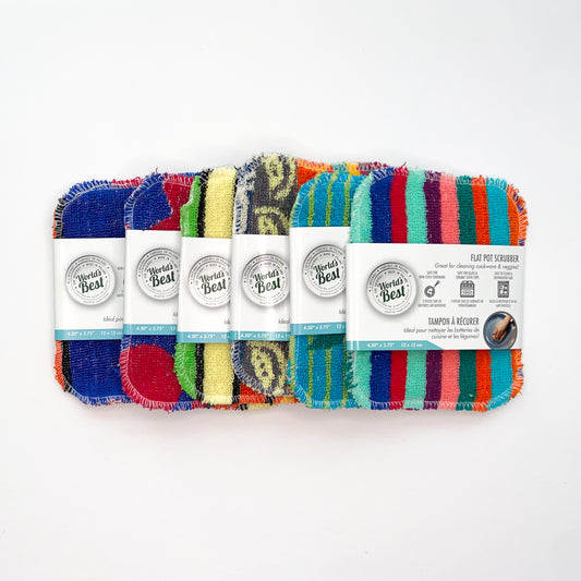 Patterned Flat Pot Scrubber