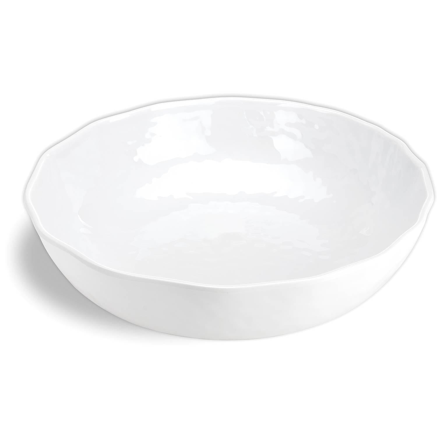 White on White Melamine Bistro Bowl