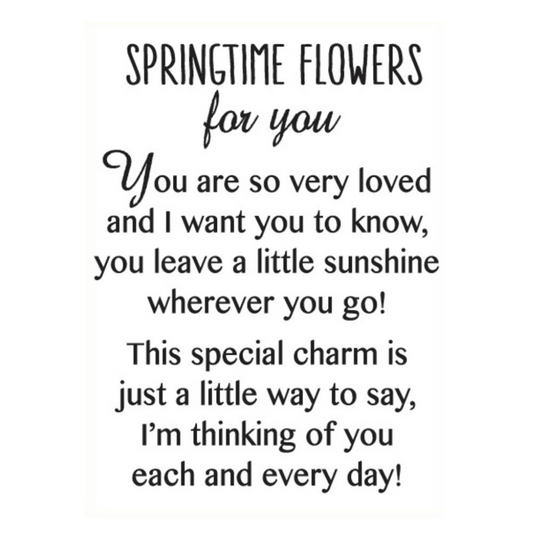 Springtime Flower Pocket Charm