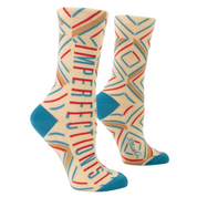 Ladies Blue Q Crew Socks
